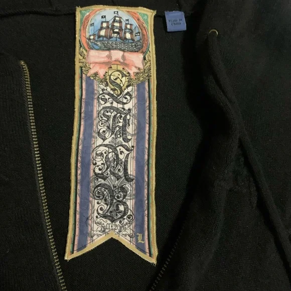 L.A.M.B. Black Hooded Sweater Vest - Picture 2 of 11